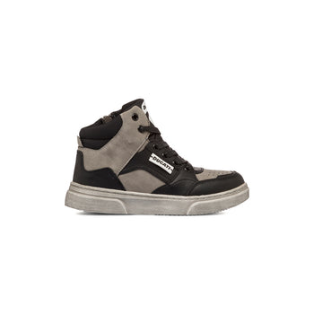 Sneakers alte grigie e nere da bambino con zip Ducati, Brand, SKU k262000404, Immagine 0